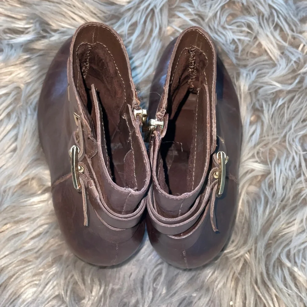 Vince Camuto Harriet Soft Leather Stacked Ankle Heeled Boot Size 8.5 - Picture 5 of 13